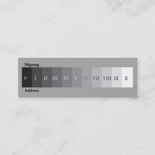 Cartão De Visita Mini Sistema da zona (Frente)