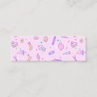 Cartão De Visita Mini Sonhando com Snacks de Verão