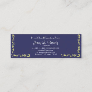 Cartão De Visita Mini Starry Night por Vincent van Gogh.