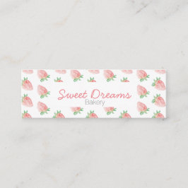 Cartão De Visita Mini Strawberry