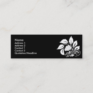 Cartão De Visita Mini strawberry_white