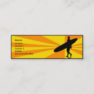Cartão De Visita Mini Surfista