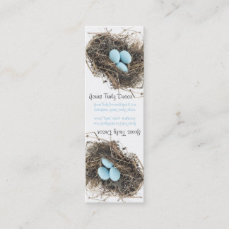 Cartão De Visita Mini Tag da mercadoria, branco