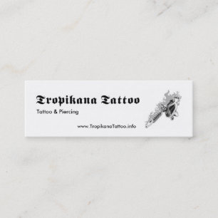 Cartão De Visita Mini Tatuagem de Tropikana