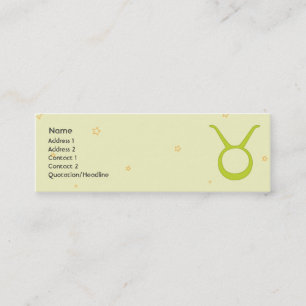 Cartão De Visita Mini Taurus - magro