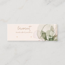 Tela Chic Blush Green Flower Stud Earring