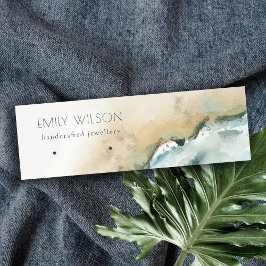 Cartão De Visita Mini Tela de Arejamento de Praia das Ondas Costeiras do