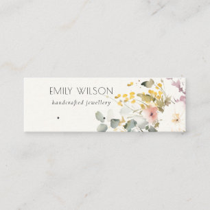 Cartão De Visita Mini Tela do Colo Floral Molho do Arranque do Colo