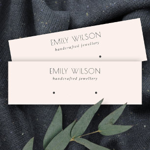 Cartão De Visita Mini Tela Mínima Simples de Lâmpada Cor-de-Rosa