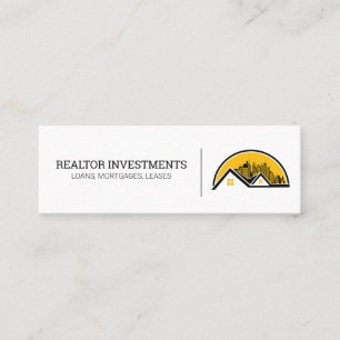 Cartão De Visita Mini Telhado e paisagem urbana