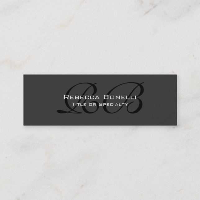 Cartão De Visita Mini Tendência de tamanho magro personalizado feito car (Frente)