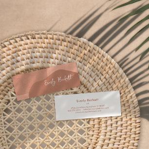 Cartão De Visita Mini Terracotta Abstrato Moderna Texturizada Terrestre