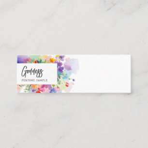 Cartão De Visita Mini Testador de Perfume Floral bonito