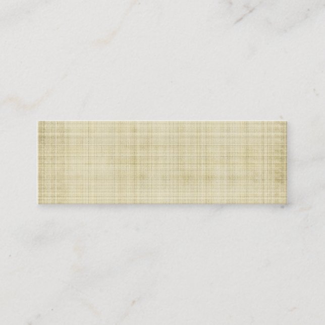 Cartão De Visita Mini Teste padrão antigo do tecido (Frente)