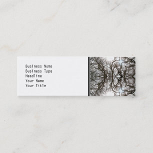 Cartão De Visita Mini Teste padrão elegante da árvore
