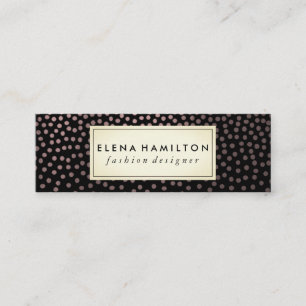 Cartão De Visita Mini Teste padrão salpicado Luxe