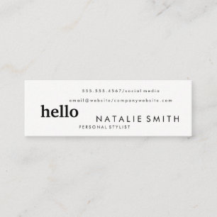 Cartão De Visita Mini Texto misturado