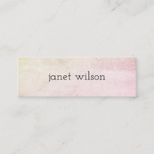 Cartão De Visita Mini textura chic minimalista simples