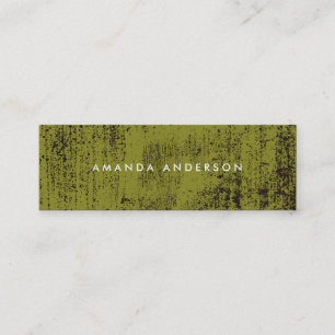 Cartão De Visita Mini Textura de Grunge Contemporânea