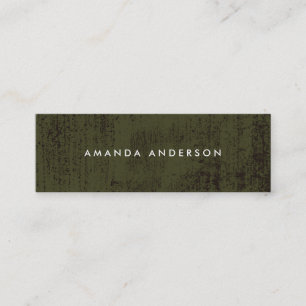 Cartão De Visita Mini Textura de Grunge Contemporânea