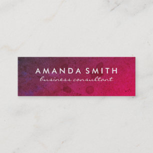 Cartão De Visita Mini Textura em negrito brilhante