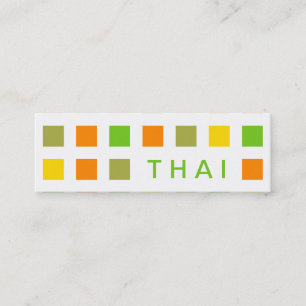 Cartão De Visita Mini THAI (quadrados modernos)