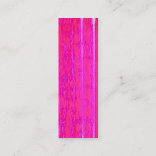 Cartão De Visita Mini Tinta-Abstrato vibrante, rosa e riscas roxas