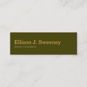 Cartão De Visita Mini Tipo corajoso profissional cinzento design do