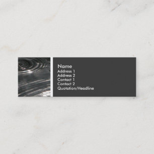 Cartão De Visita Mini Tom de Textura (Chuva em um Pond)