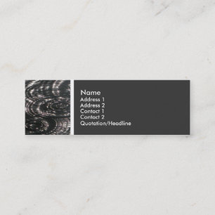 Cartão De Visita Mini Tom de Textura (Chuva em um Pond) II