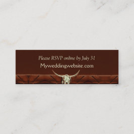 Cartão De Visita Mini Touro de Casamento Russo