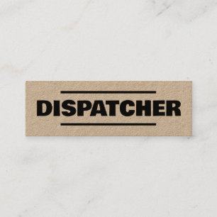 Cartão De Visita Mini Transportador Broker Dispatcher Kraft