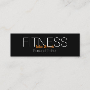 Cartão De Visita Mini Treinador de Malhações Pessoal Elegante Moderno