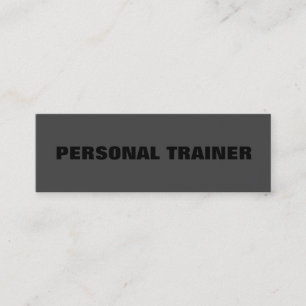 Cartão De Visita Mini Treinador Pessoal Fitness Preto Magro