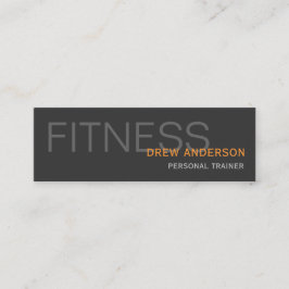 Cartão De Visita Mini Treinador Pessoal Moderno de Dois Lados