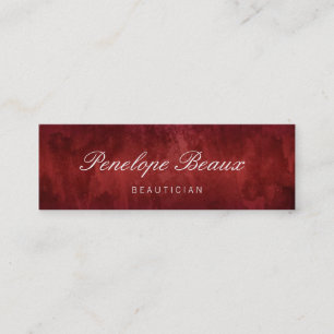 Cartão De Visita Mini Trendy Red Vintage