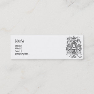 Cartão De Visita Mini Tribal - magro