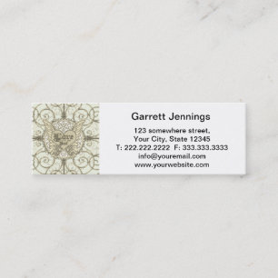 Cartão De Visita Mini Tudo que você precisa é amor com asas & coraçã