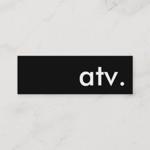 Cartão De Visita Mini tv.