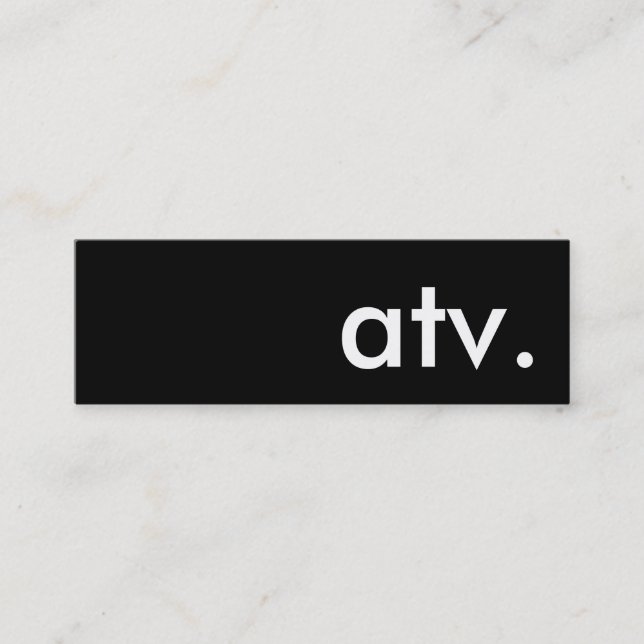 Cartão De Visita Mini tv. (Frente)