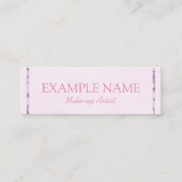 Cartão De Visita Mini Twitter personalizado "Pink Leaf"