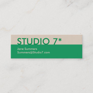 Cartão De Visita Mini Verde - Série Natural