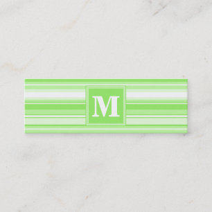 Cartão De Visita Mini Verdes limões monogramas