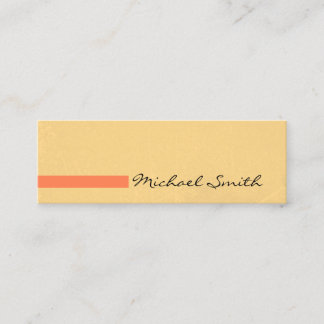 Cartão De Visita Mini Vintage moderna minimalista dos corais #3