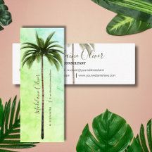 Vintage Palm Tree Elegante Verde Tropical
