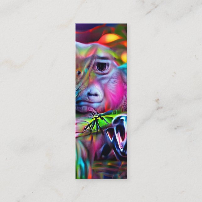 Cartão De Visita Mini Vivid Dreamscape: Agrizoofobia Bookmark (Frente)