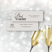 Voucher de Logotipo Comercial de Caligrafia Preta