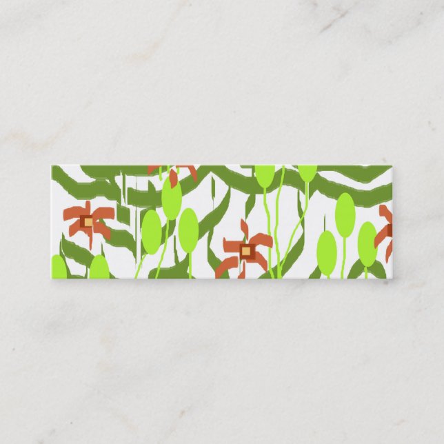 Cartão De Visita Mini Walpaper retro (Frente)