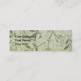 Cartão De Visita Mini William Morris Jasmine Botanical