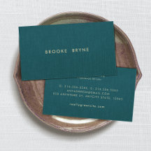 Minialista Profissional Moderno Azul Teal